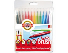 Brush Pen Flamastry Pędzelkowe KIN 12 kolorów