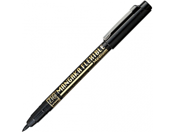 Pisaki Mangaka Flex Medium Zig Cartoonist Black