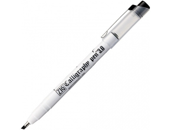 Pisak Kaligraficzny ZIG Calligraphy Pen square końcówka 3.0 mm Czarny