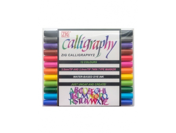 Dwustronne Pisaki Kuretake Zig Calligraphy II TC-3100