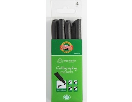 Cienkopisy Pisaki Do Kaligrafii Zestaw 4x Black