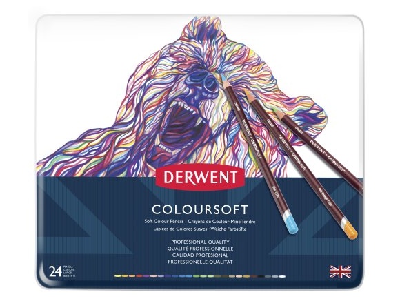 Kredki Derwent Coloursoft 24 kol