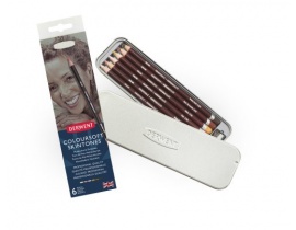 Kredki Derwent Coloursoft Skintones 6 szt