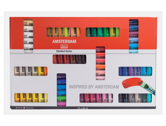 Farby Amsterdam Acrylics Standard set 72 x 20ml