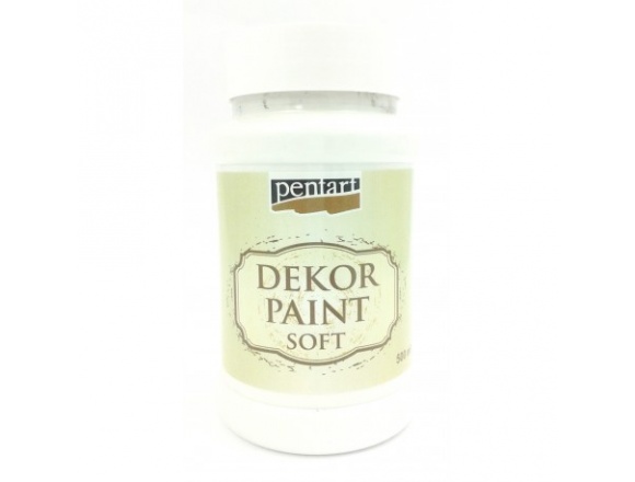Farba Kredowa Pentart 500 ml Biała Farba Dekoracyjna Chalk Paint