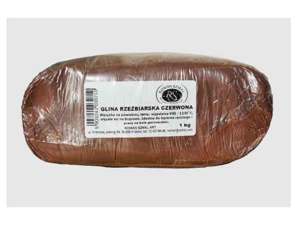Glina Rzeźbiarska Czerwona Szmal 1kg