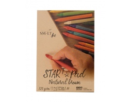 SMLT Blok Start Pad Natural Brown A4 125g 20ark.