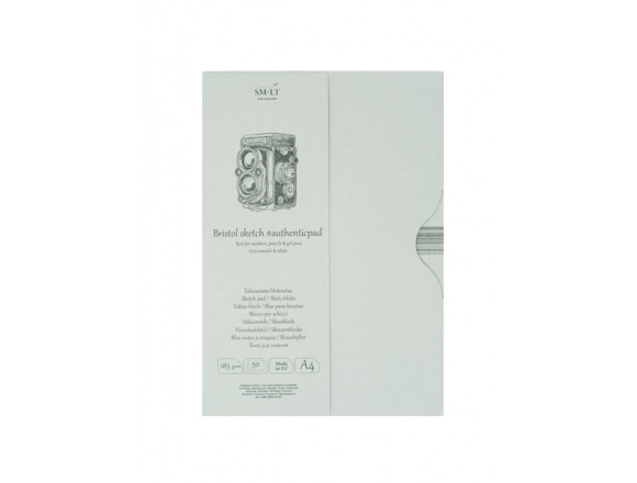 Blok Szkicownik SMLT Bristol W Etui A4 185g 50ark.