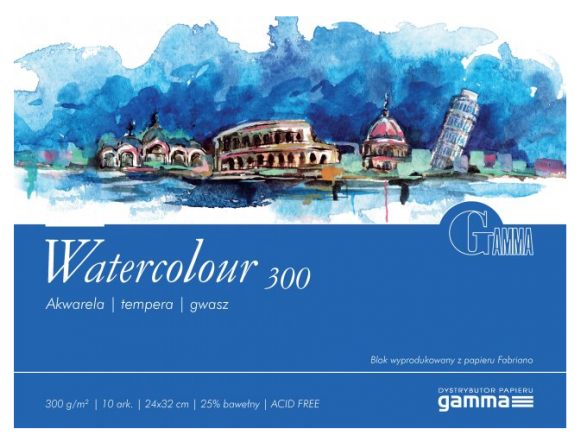 Blok Gamma Watercolour 300 g 24x32