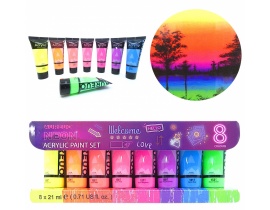 Farby Akrylowe Neonowe Phoenix Aureuo Zestaw Farb 8x21ml