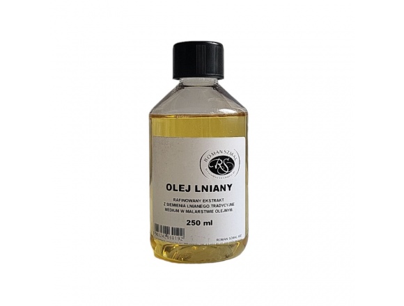 Olej Lniany Rafinowany Szmal 250 ml Medium do Farb Olejnych