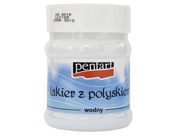 Lakier błyszczący Pentart Glossy Varnish 230 ml Lakier Akrylowy do dekoracji Pentart