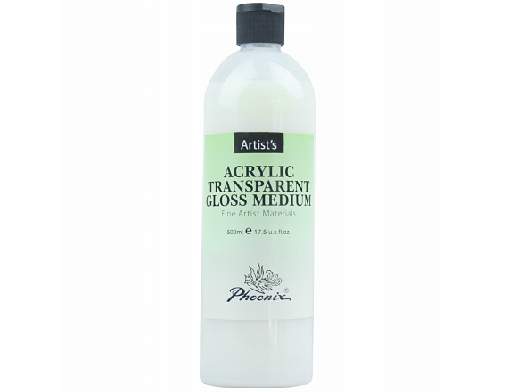 Medium Akrylowe Błyszczące Phoenix 500 ml Transparentne ATGM