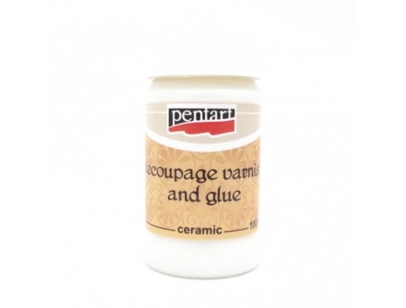 Klej z Werniksem do Ceramiki Pentart 100 ml Klej i Lakier do Decoupage na Porcelanie 