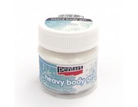 Pasta Żelowa Pentart Heavy Body Matowa Opalizująca 50 ml Pasta 3D Efekt Perłowy 
