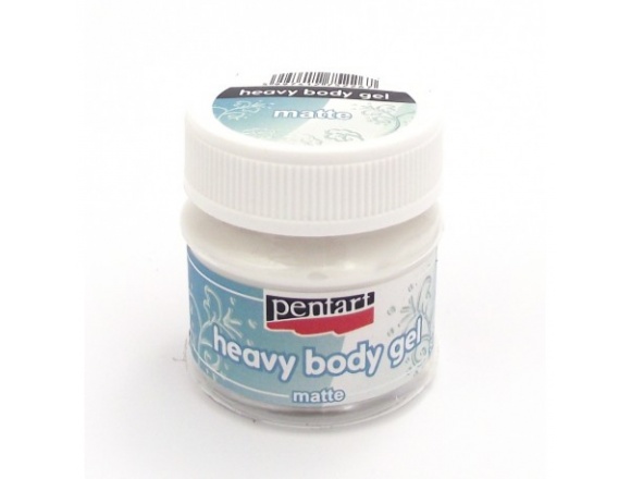 Pasta Żelowa Pentart Heavy Body Matowa Opalizująca 50 ml Pasta 3D Efekt Perłowy 