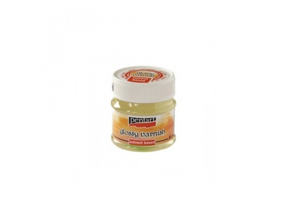 Lakier z Połyskiem Pentart 50 ml Lakier Rozpuszczalnikowy do Wykończenia Dekoracji 