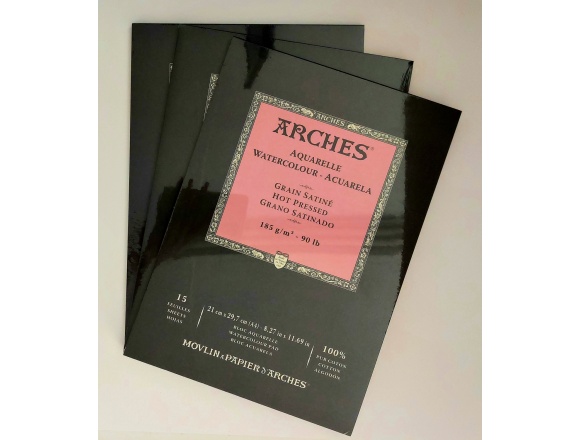 Blok Akwarelowy Arches A5 185g Hot Pressed Satine