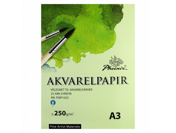 Blok do Akwareli Phoenix A3 250 g/m² 25 Arkuszy Struktura Płótna