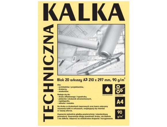 Kalka Techniczna Koh-I-Noor 20 Ark. A3 90g