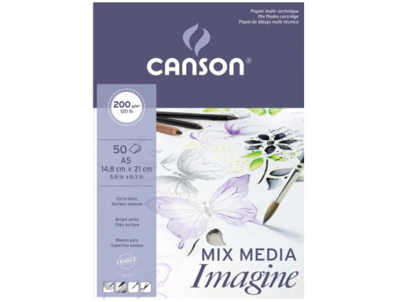 Blok Canson Imagine Mix Media A4 200g 50ark