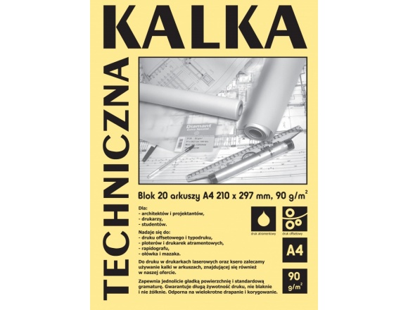 Kalka Techniczna Koh-I-Noor 20 Ark. A4 90g