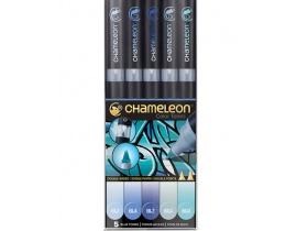 Zestaw Markerów Chameleon 5 Blue Tones