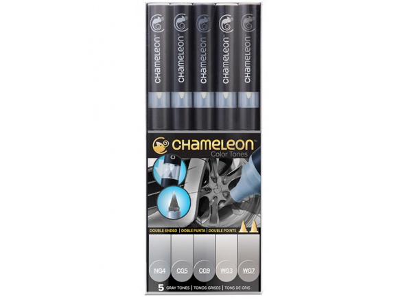 Zestaw Markerów Chameleon 5 Grey Tones