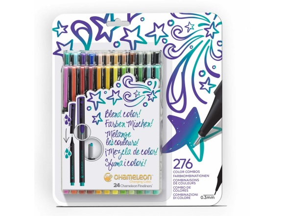 Cienkopisy Fineliner Komplet 24 Sztuki Bold Colors