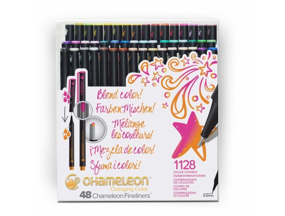 Cienkopisy Fineliner Komplet 48 Sztuk Brilliant Colors
