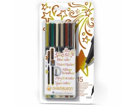 Cienkopisy Fineliner Komplet 6 Sztuk Nature