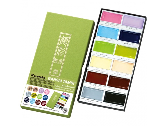 Kuretake Gansai Tambi 12 kolorów Color Set II - MC20/12V/NW