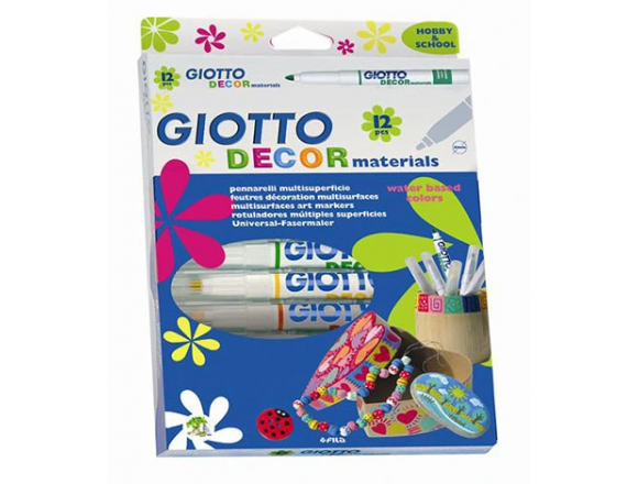 Flamastry Pisaki Dekoracyjne Akrylowe Giotto 12x