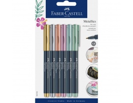 Flamastry Pisaki Metaliczne Faber Castell 6