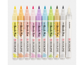 Ecoline Brush Pen Pastel Tones 10x