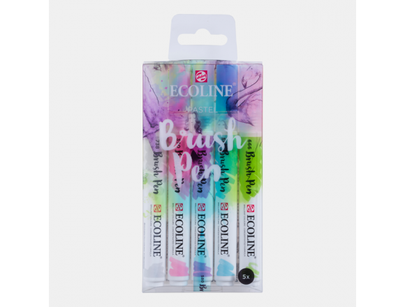 Ecoline Brush Pen Pastel Tones 5x