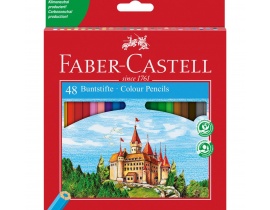 Kredki Zamek Faber Castell 48 Kolorów + Temperówka