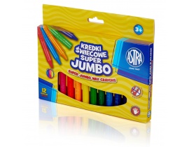 Kredki Świecowe Super Jumbo Astra 12 Kolorów