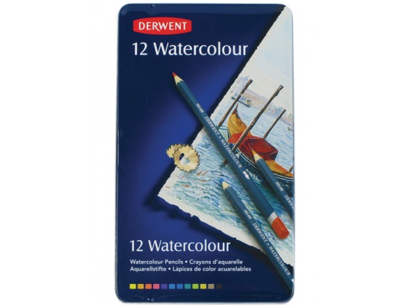Kredki Derwent Watercolour 12 Kolorów