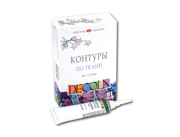 Konturówki Do Tkanin Decola Textile Matowe 4x18ml