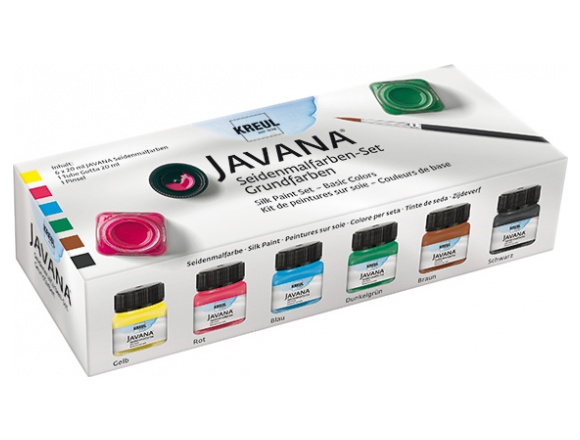Farby do Jedwabiu Javana 6 × 20 ml KREUL Zestaw Farb do malowania na Jedwabiu