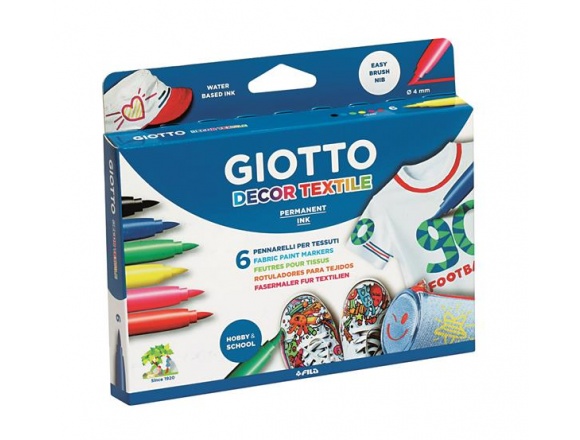 Markery Do Tkanin Giotto 6 kol
