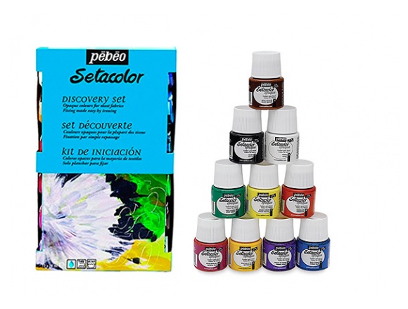 Farby Do Tkanin Setacolor Opaque, Pebeo, 12x20ml