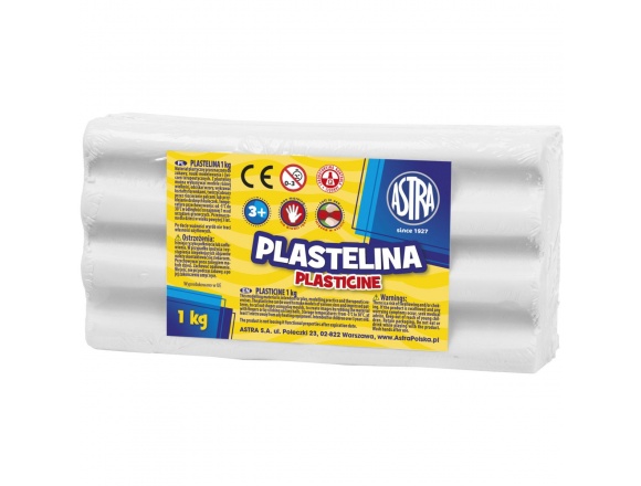 Plastelina Astra Biała 1kg