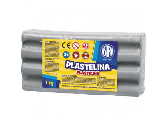 Plastelina Astra Szara 1kg