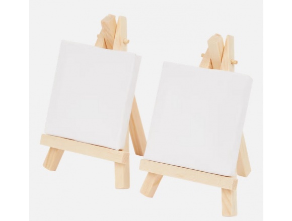 Sztaluga Stołowa 2 x + 2x Mini Płótno Malarskie 7x7