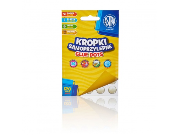 Kropki Samoprzylepne Glue Dots 120szt. Astra