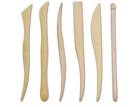 Szpatulki drewniane 8" LG - 6 szt.
