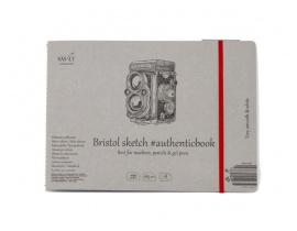 Blok SMLT Bristol Szyty Z Gumką A5 185g 18 Arkuszy