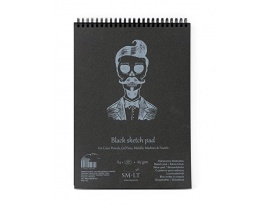 Sketch Pad A4 165g 30 Arkuszy Czarne Kartki